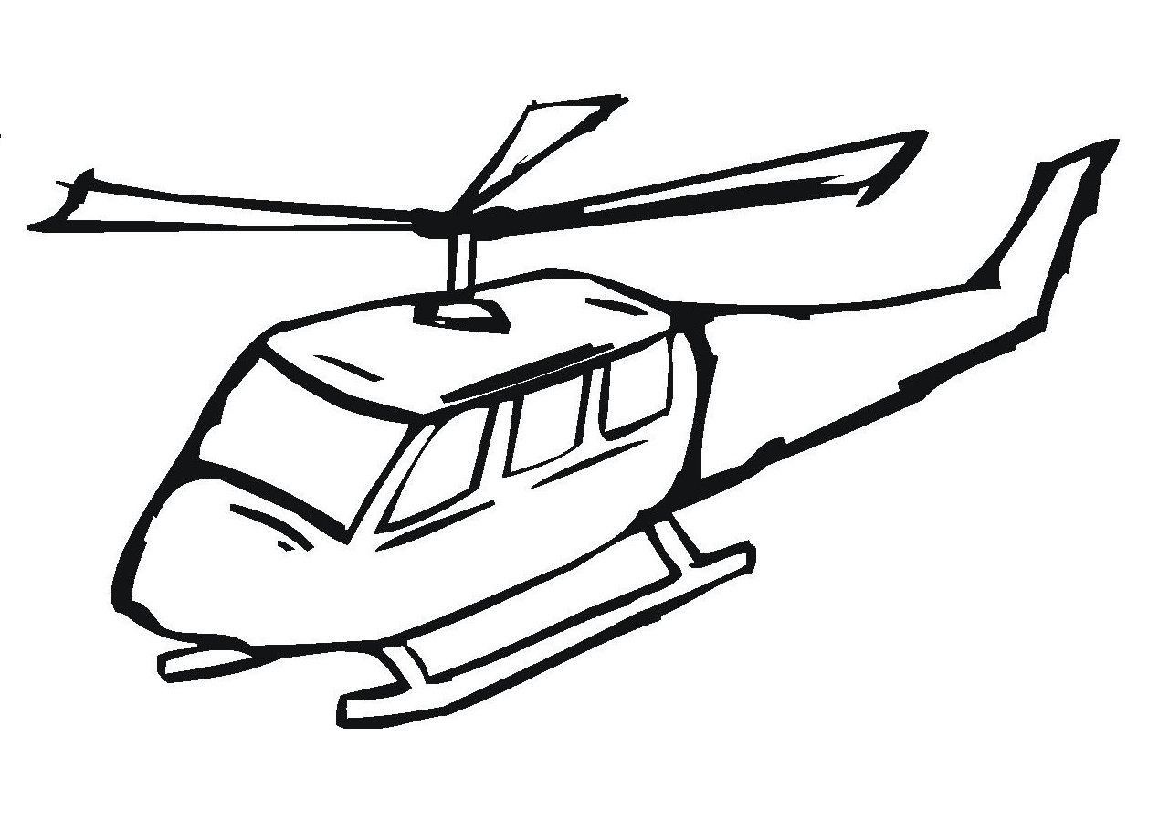 Download Free Printable Helicopter Coloring Pages For Kids