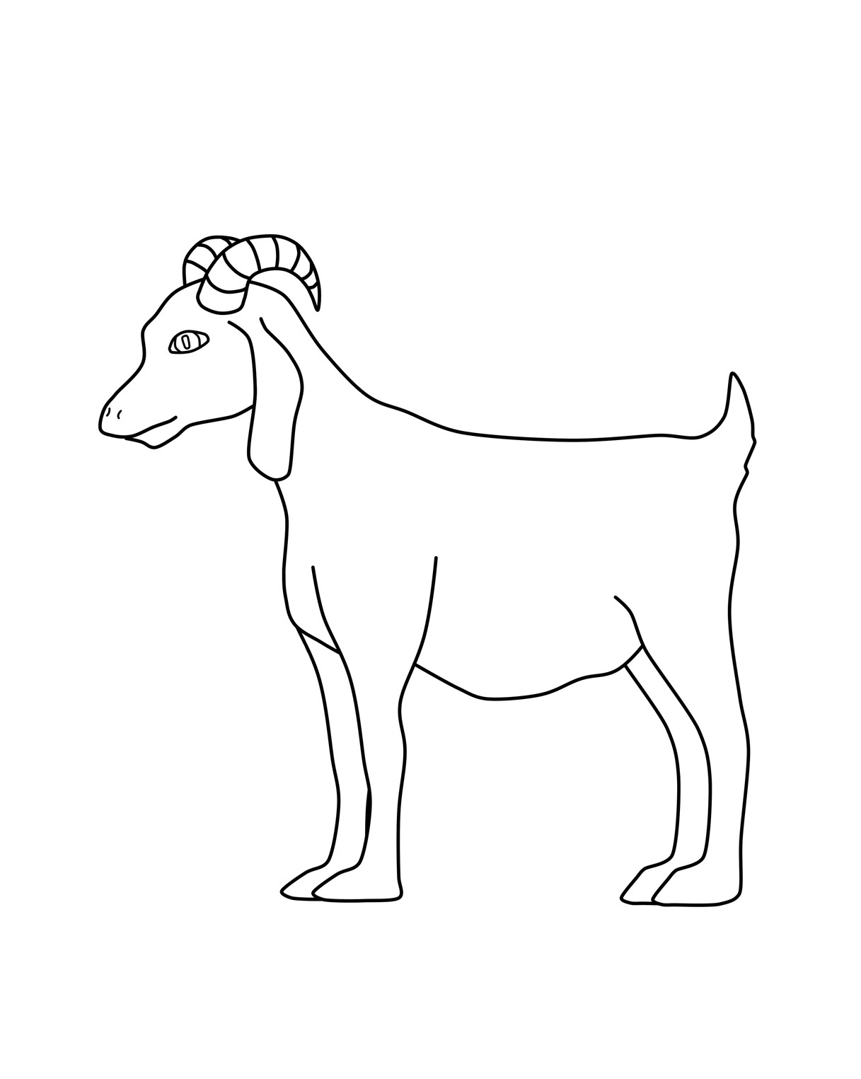 Download Free Printable Goat Coloring Pages For Kids