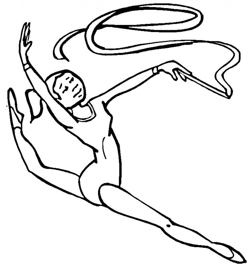 Printable Gymnastics Coloring Pages