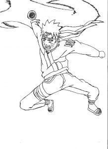 free printable naruto coloring pages for kids