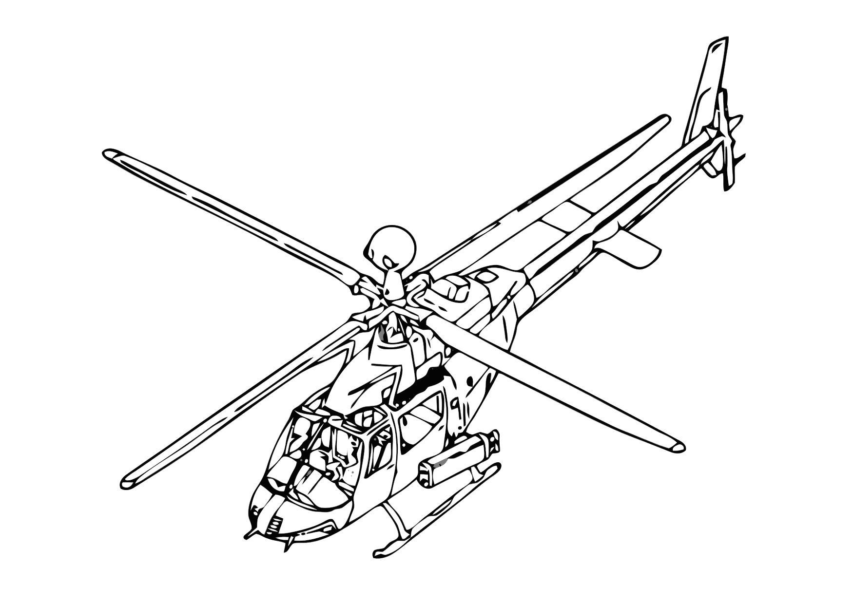 Free Printable Helicopter Coloring Pages For Kids