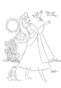 free printable sleeping beauty coloring pages for kids