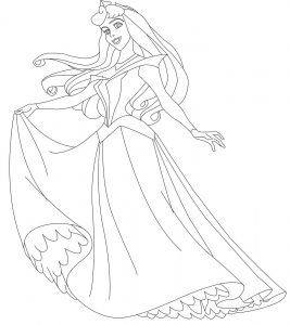 free printable sleeping beauty coloring pages for kids