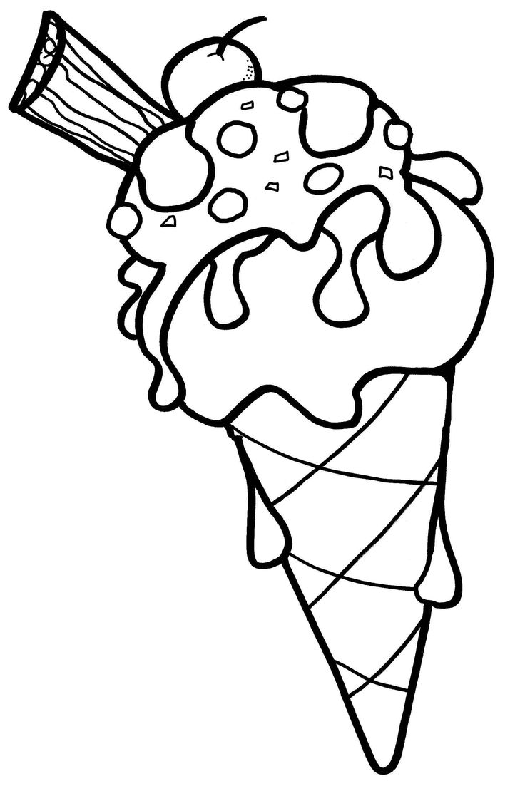 Download Ice Cream Cone - Free Coloring Pages