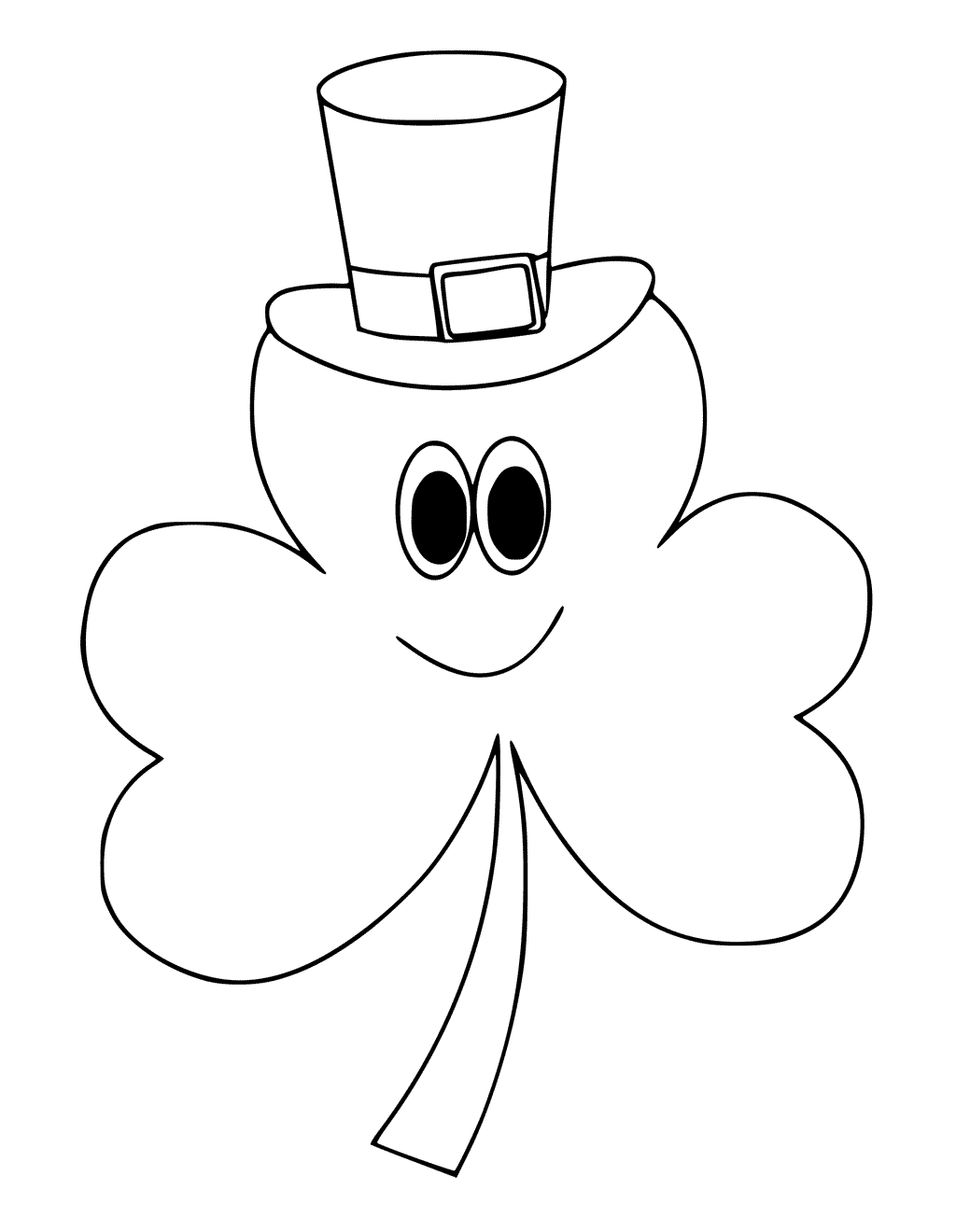 Free Printable Shamrock Coloring Pages For Kids