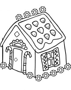 free printable gingerbread house coloring pages for kids