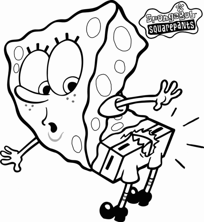 Funny Spongebob Coloring Page