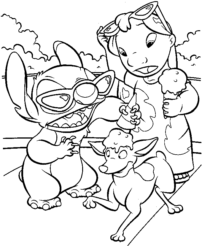 Lilo And Stitch Coloring Page