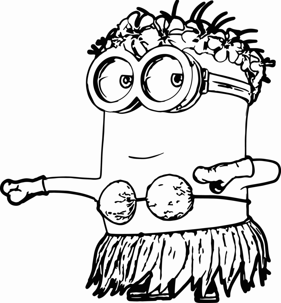 Minion Hulu Coloring Page