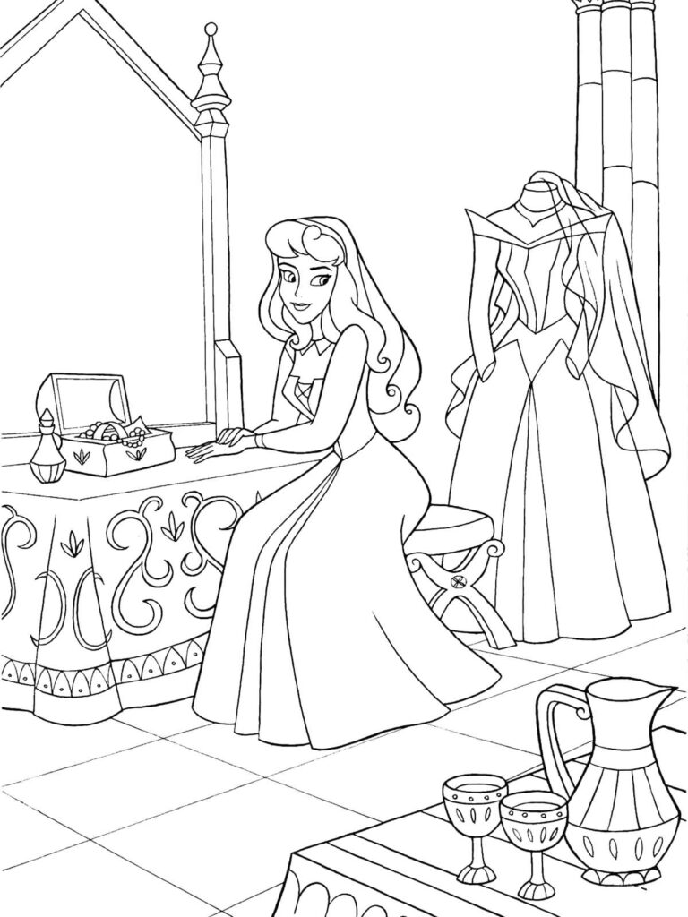 Sleeping Beauty Coloring Sheet