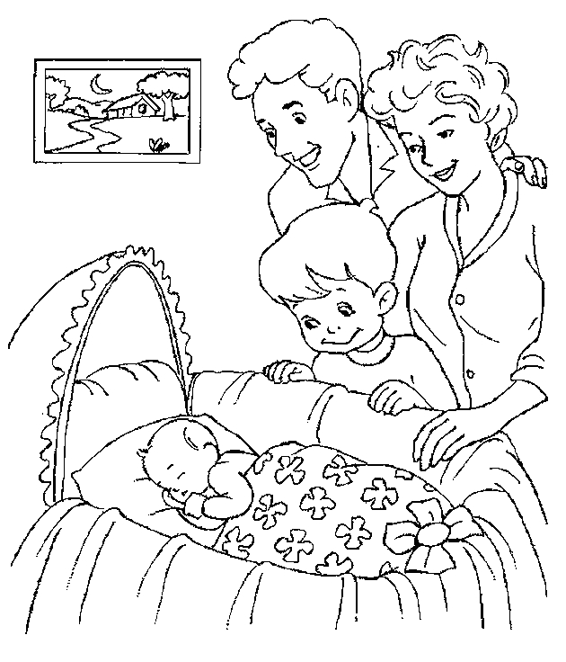 cute human baby coloring pages