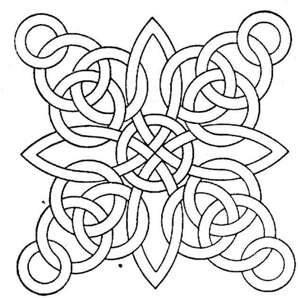 Free Printable Coloring Pages For Adults Geometric
