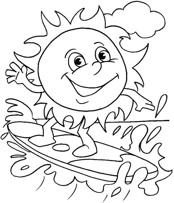 Summer Coloring Pages For Kids. Print Them All For Free.