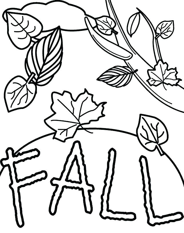 coloring pages for kids fall