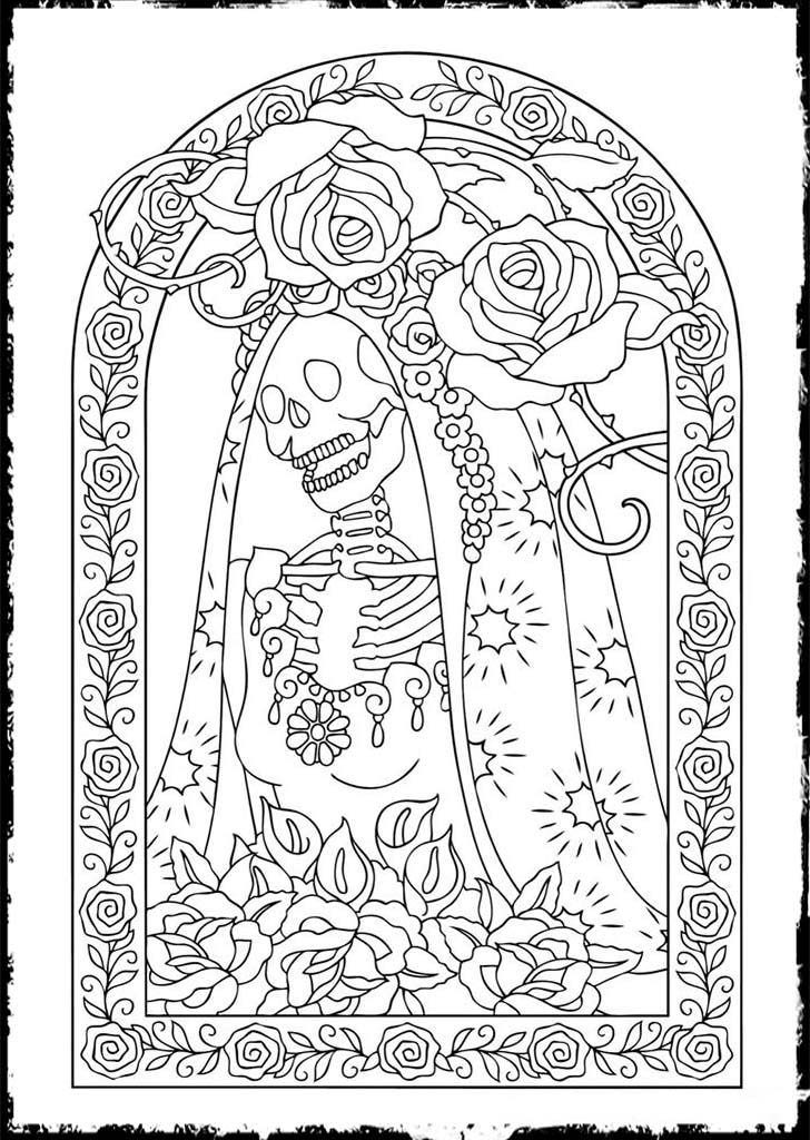 Free Printable Day Of The Dead Coloring Pages Best Coloring Pages For Kids