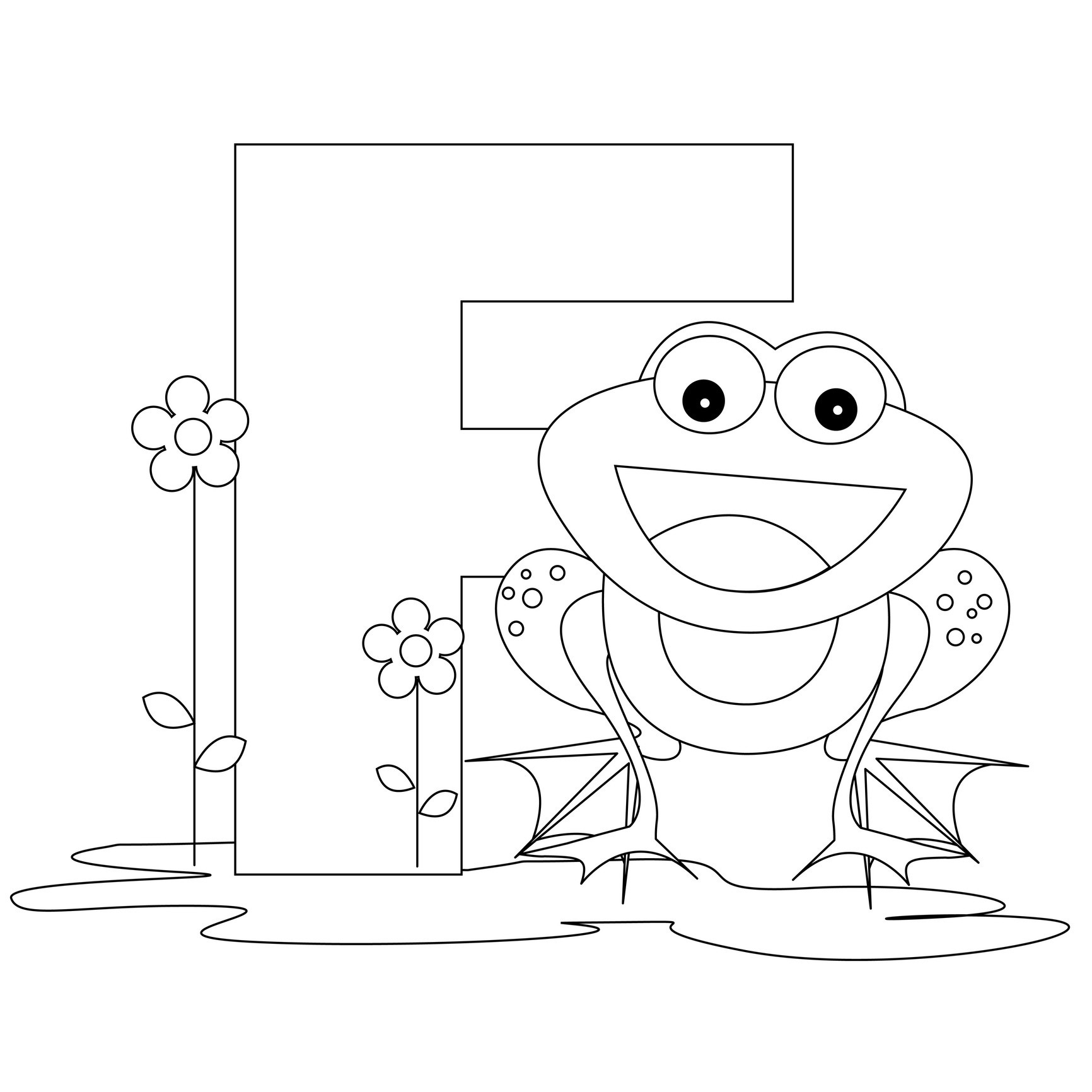 capital letter i coloring page