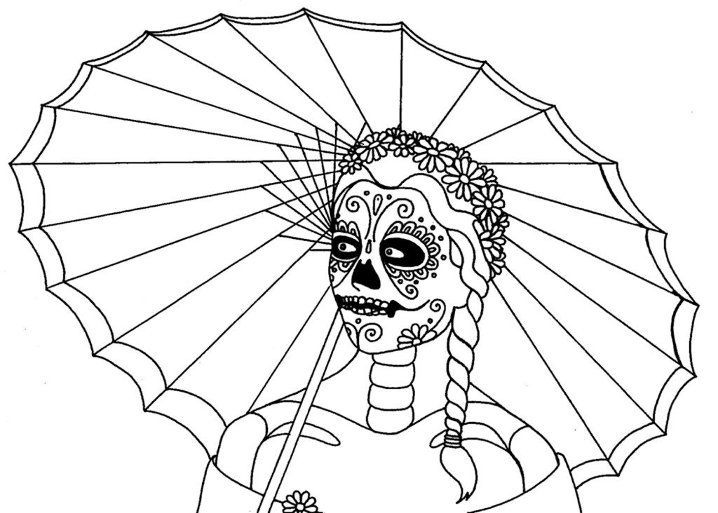 Free Printable Day Of The Dead Coloring Pages Best Coloring Pages For Kids