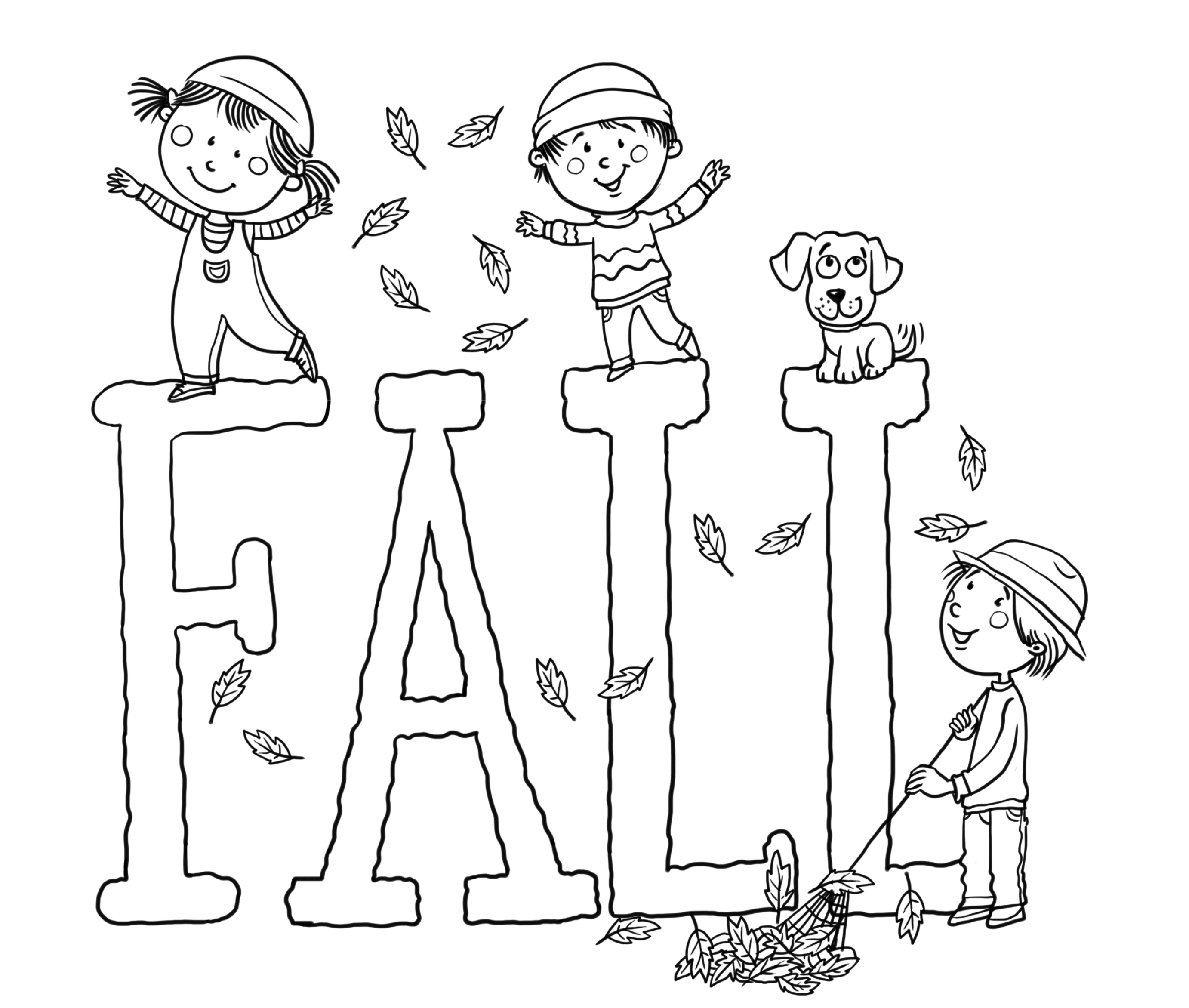 Free Printable Fall Coloring Pages for Kids Best