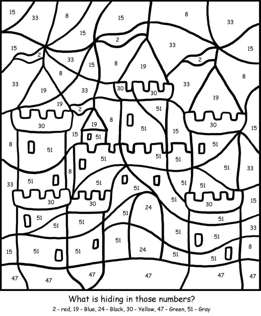 Download Free Printable Color by Number Coloring Pages - Best Coloring Pages For Kids