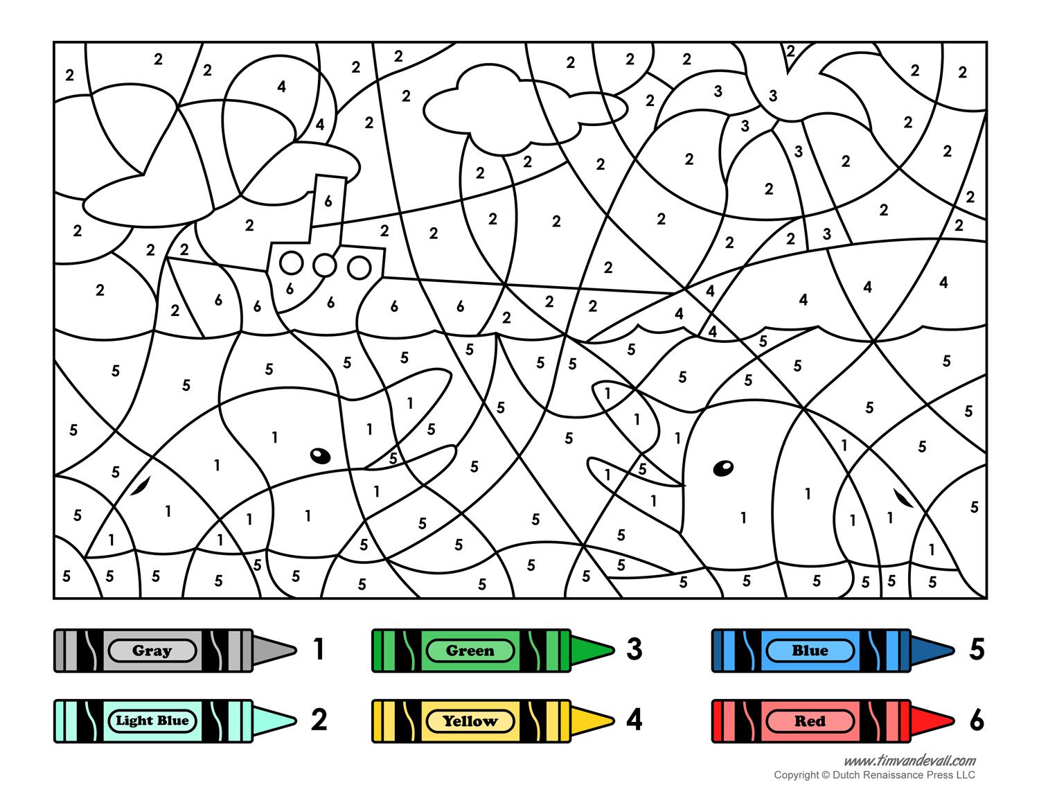 Free Printable Color By Number Coloring Pages Best Coloring Pages For 