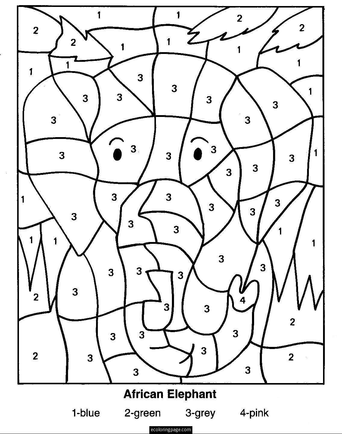 Download Free Printable Color By Number Coloring Pages Best Coloring Pages For Kids