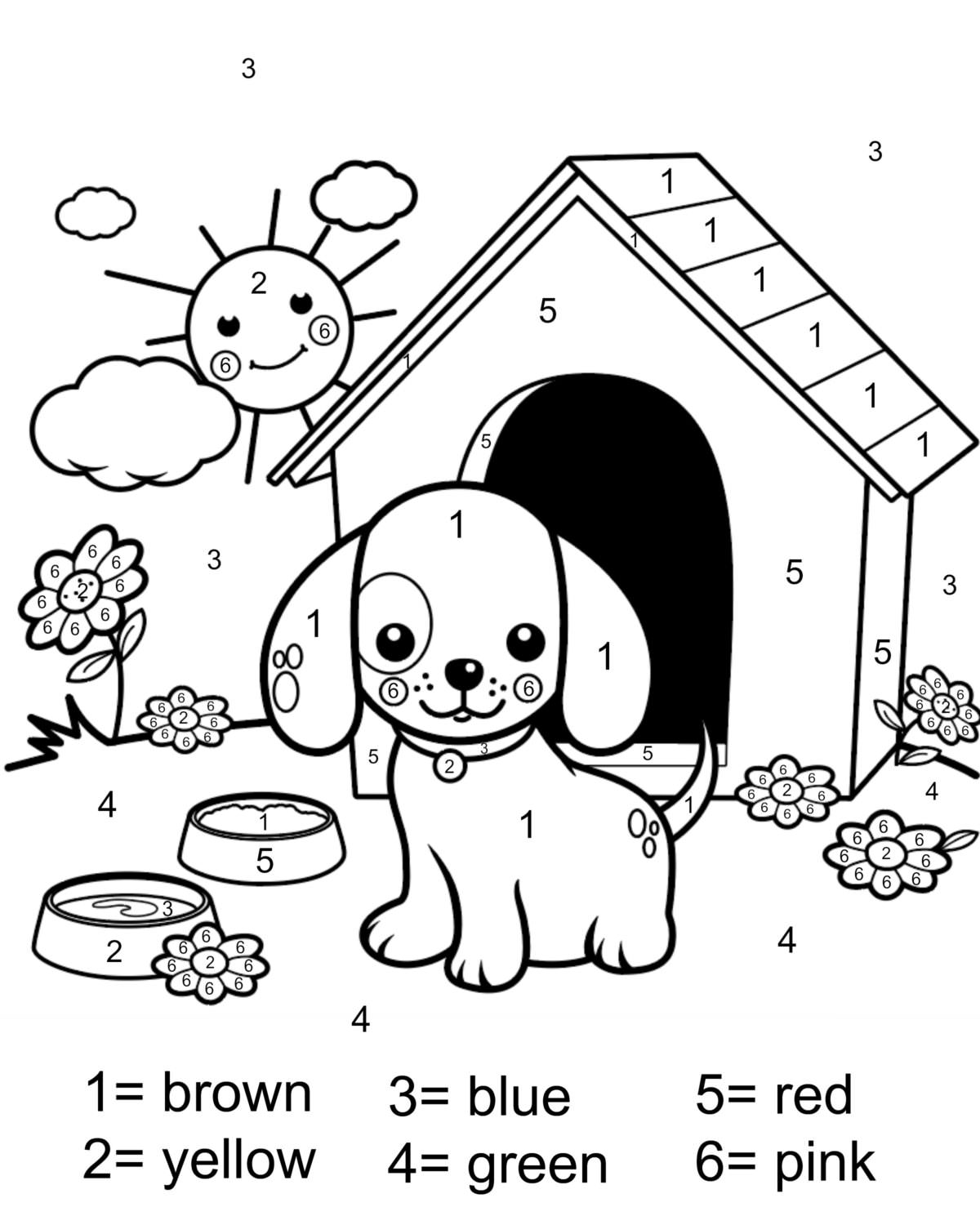 Free Printable Color By Number Coloring Pages Best Coloring Pages For 