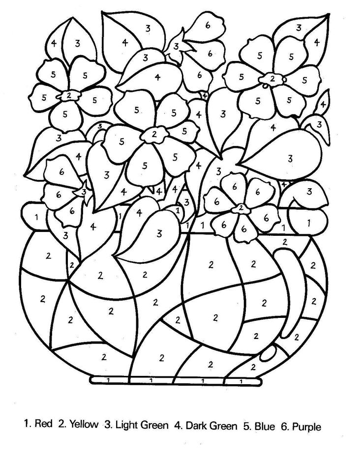 Free Printable Color By Number Coloring Pages Best Coloring Pages For 