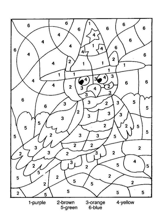 Free Printable Color by Number Coloring Pages Best Coloring Pages For