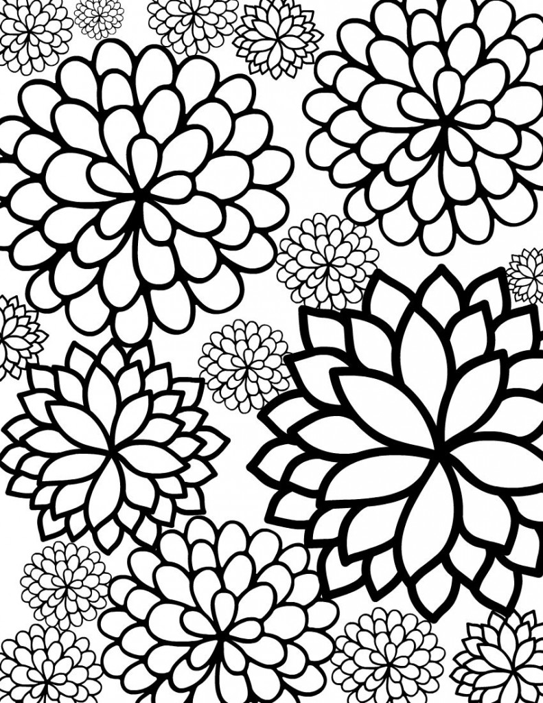 Free Printable Color Pages Flowers