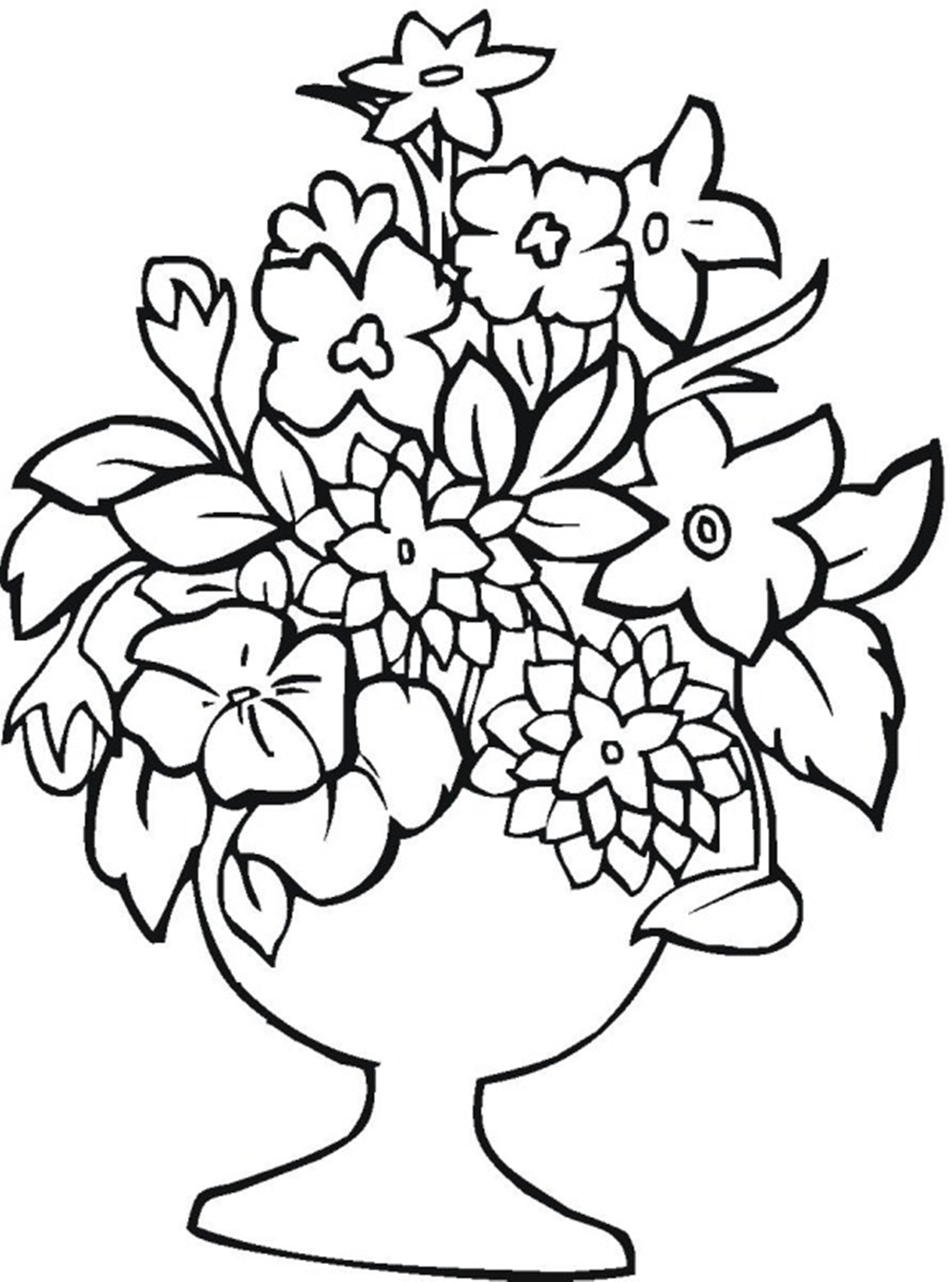Free Printable Coloring Sheets Flowers