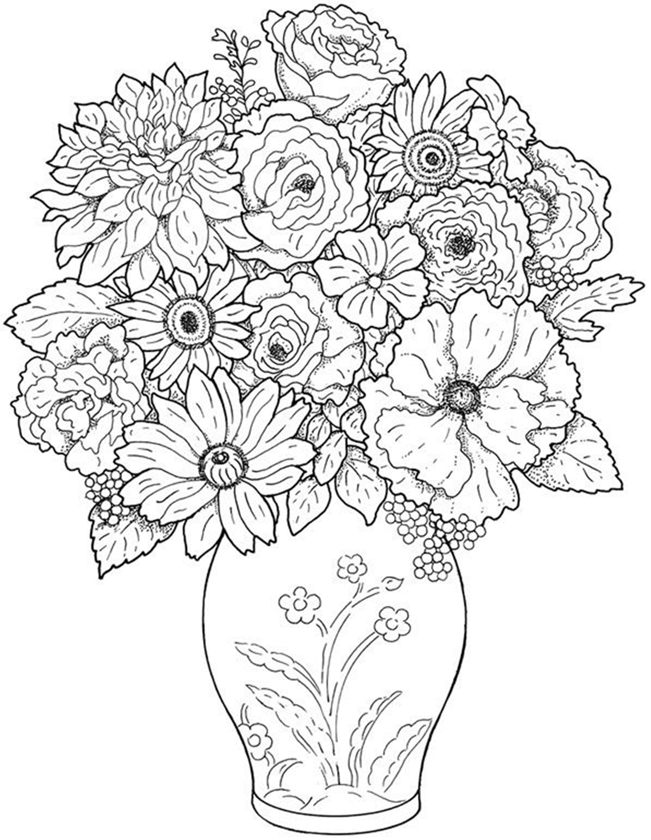 Free Printable Flower Coloring Pages For Preschoolers