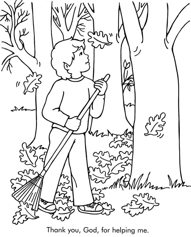 Thank You God Christian Coloring Page