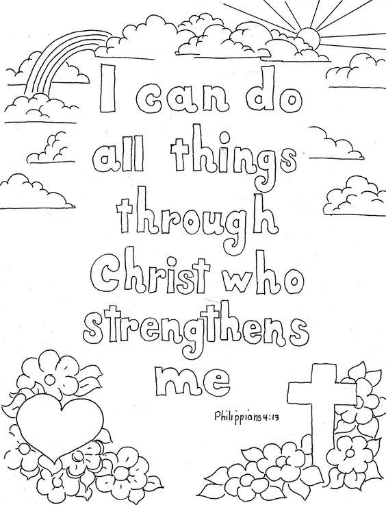 Christian Coloring Pages For Kids Printable 3