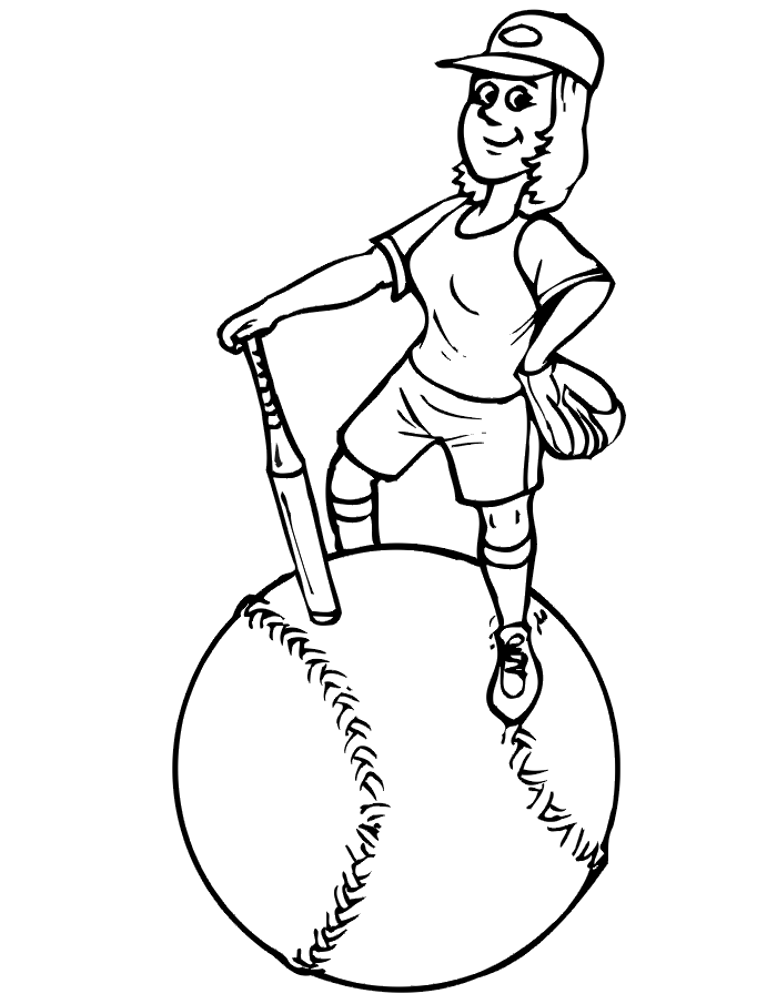 Baseball Coloring Pages ✨ Pitcher and Batter Sports Coloring Pages
