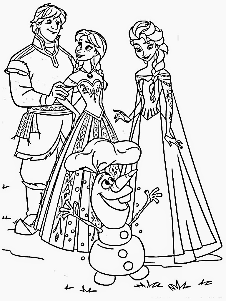 size printable size frozen coloring pages