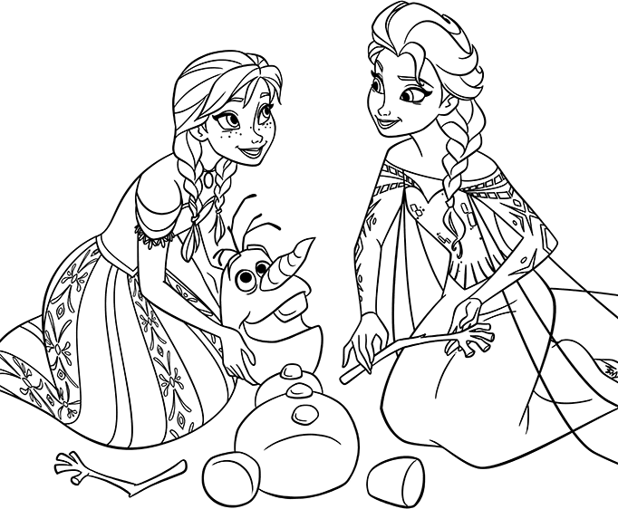 Free Printable Frozen Coloring Pages for Kids Best