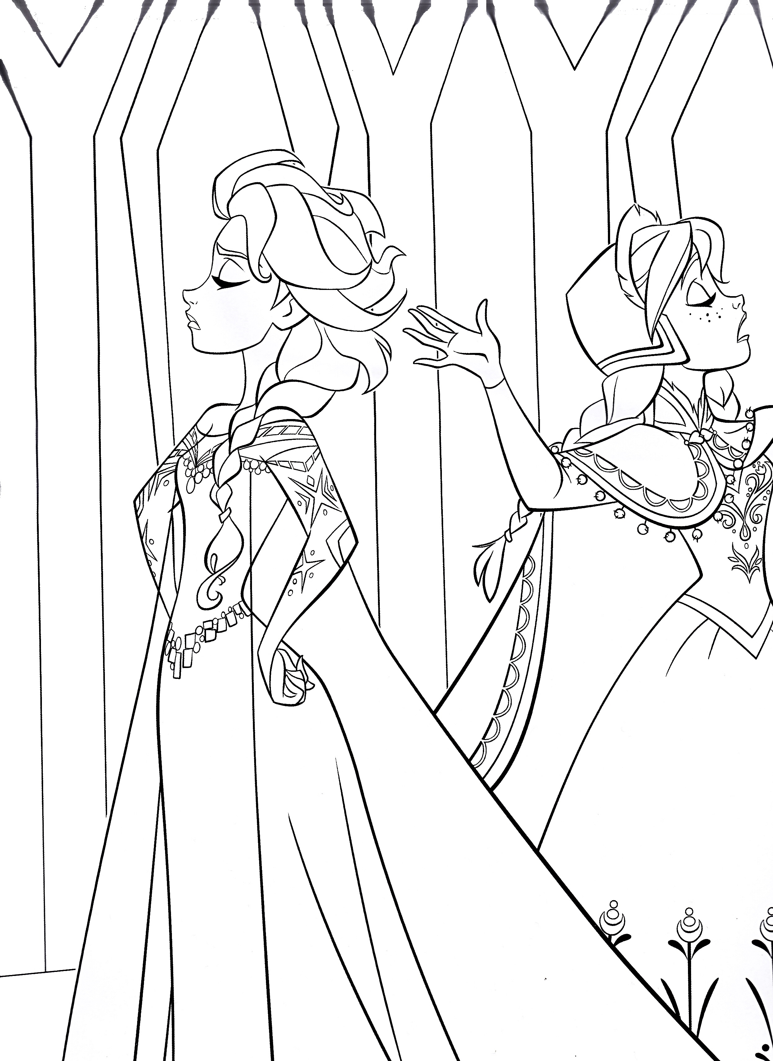 crayola free frozen coloring pages