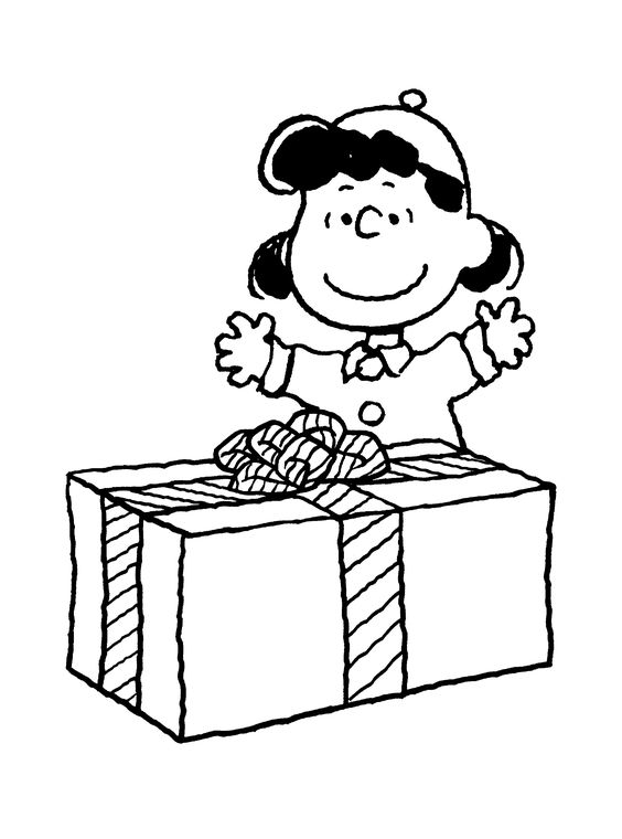 peanuts characters christmas coloring pages