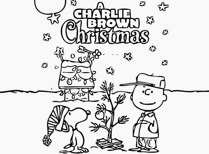 free printable charlie brown christmas coloring pages for