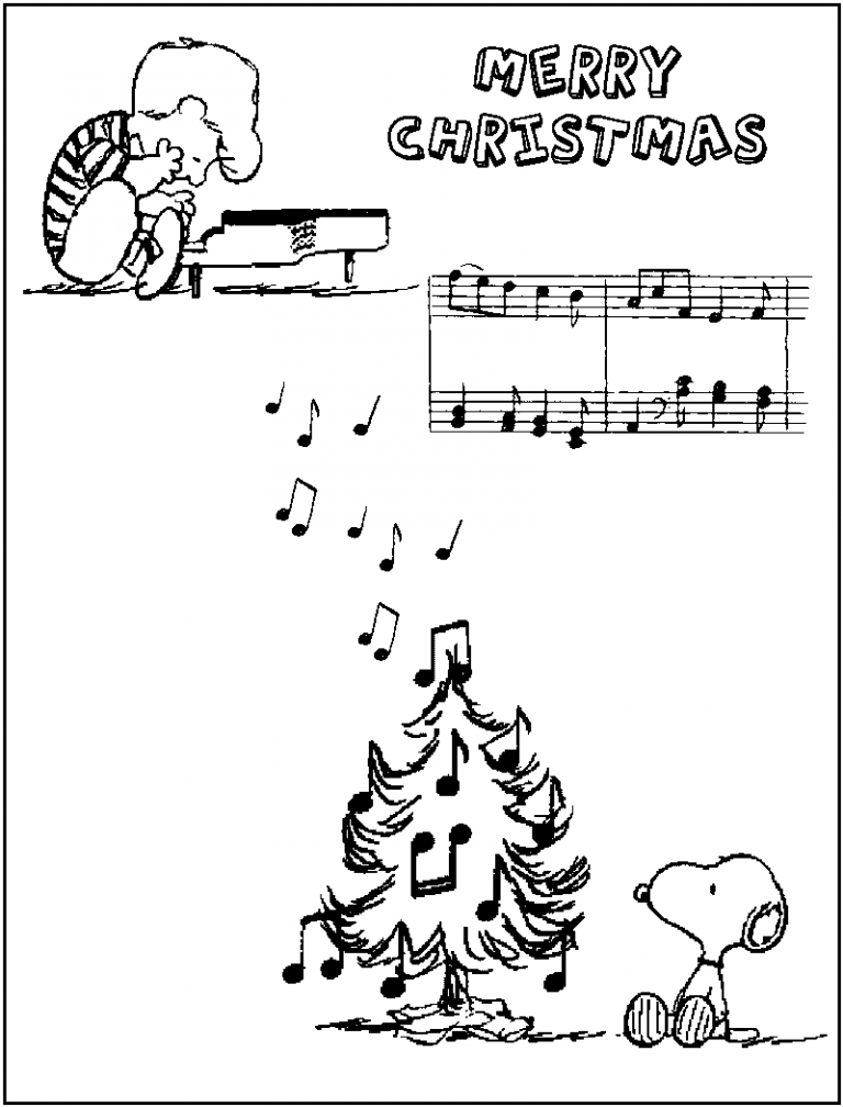 Free Printable Charlie Brown Christmas Coloring Pages For Kids Best