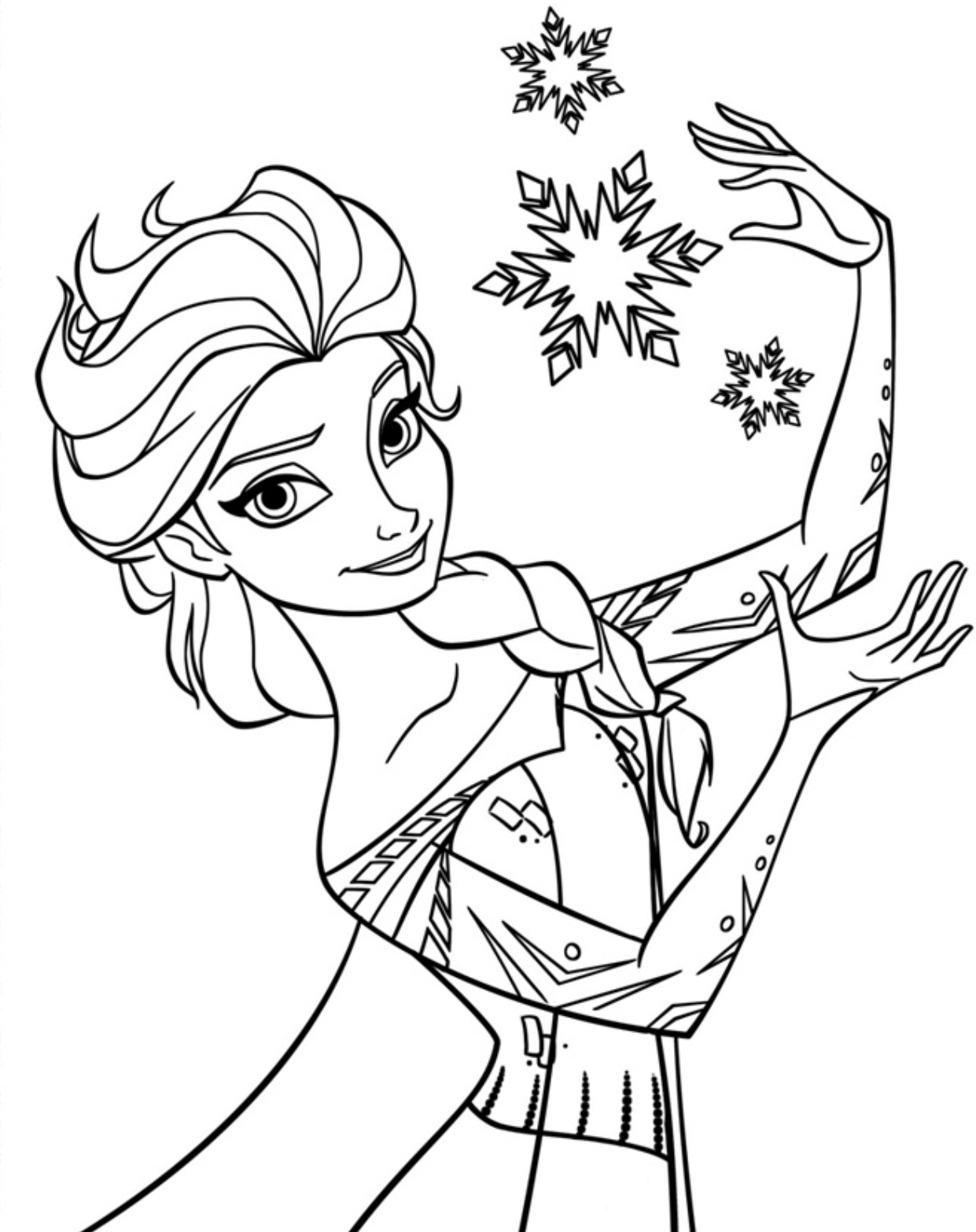 Download Free Printable Elsa Coloring Pages for Kids - Best ...