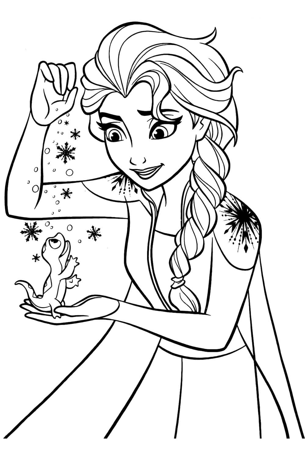 Elsa Colouring Pages Free Printable