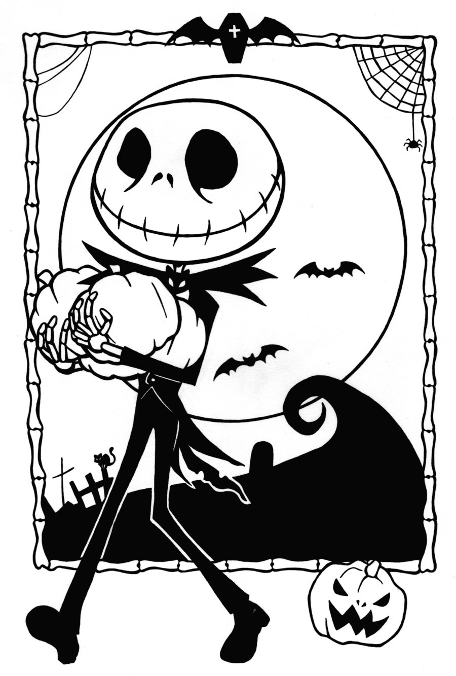 Free Printable Nightmare Before Christmas Coloring Pages Best Coloring Pages For Kids