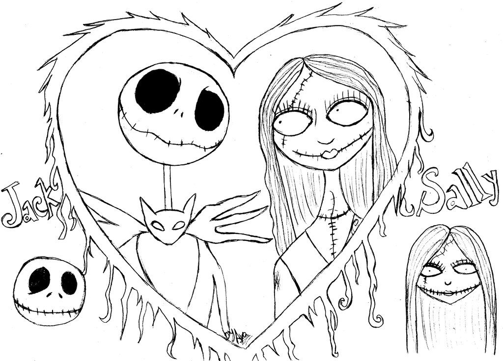 Free Printable Nightmare Before Christmas Coloring Pages Best Coloring Pages For Kids