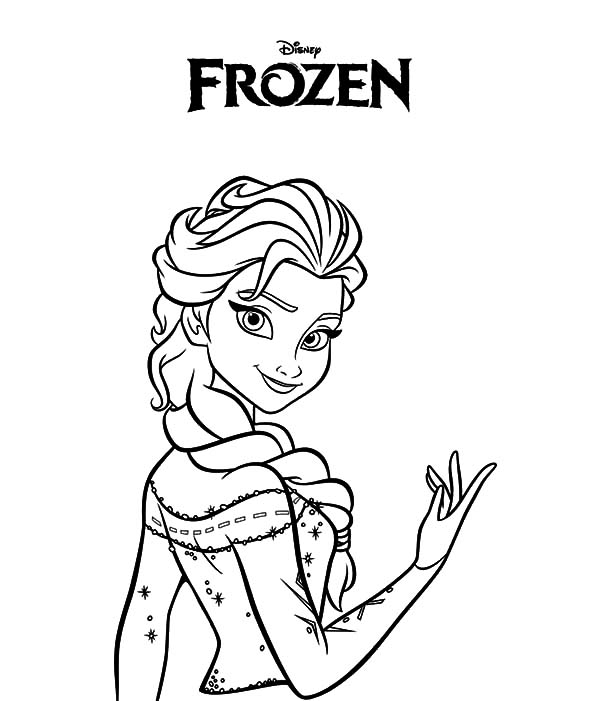 elsa frozen coloring pages