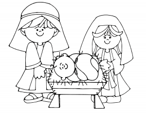 Free Printable Nativity Coloring Pages for Kids