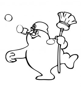 free printable frosty the snowman coloring pages  best