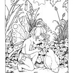 Fantasy Coloring Pages little fairy