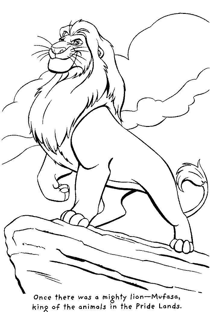 adult simba coloring pages