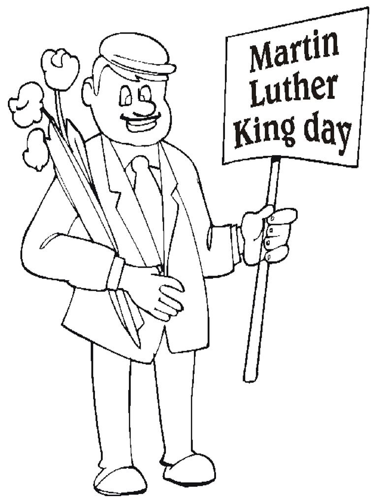 Coloring Pages Of Martin Luther King Coloring Pages